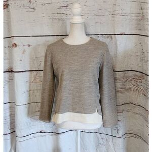 SHIPS Wool Blend Layered Look Top Size Medium